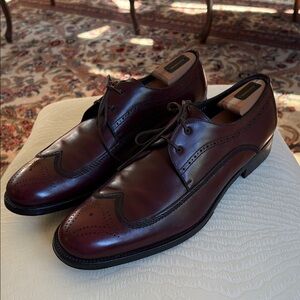 Salvatore Ferragamo Men's Burgundy Oxford Shoes